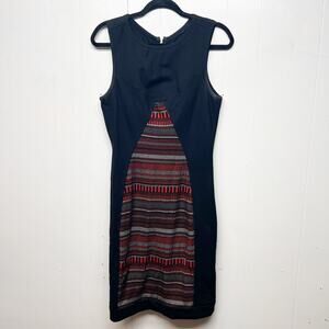 Yoana Baraschi Anthropologie Colorbock Sleeveless Women's Midi Dress Size Small